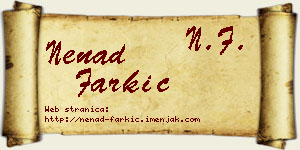 Nenad Farkić vizit kartica